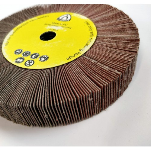 WSM617 Flap Wheel M14 115mm x 20mm 240 Grit The Polishing Shop